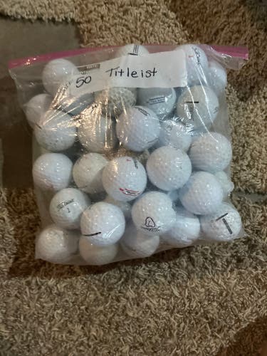 Used Titleist 50 Pack Balls