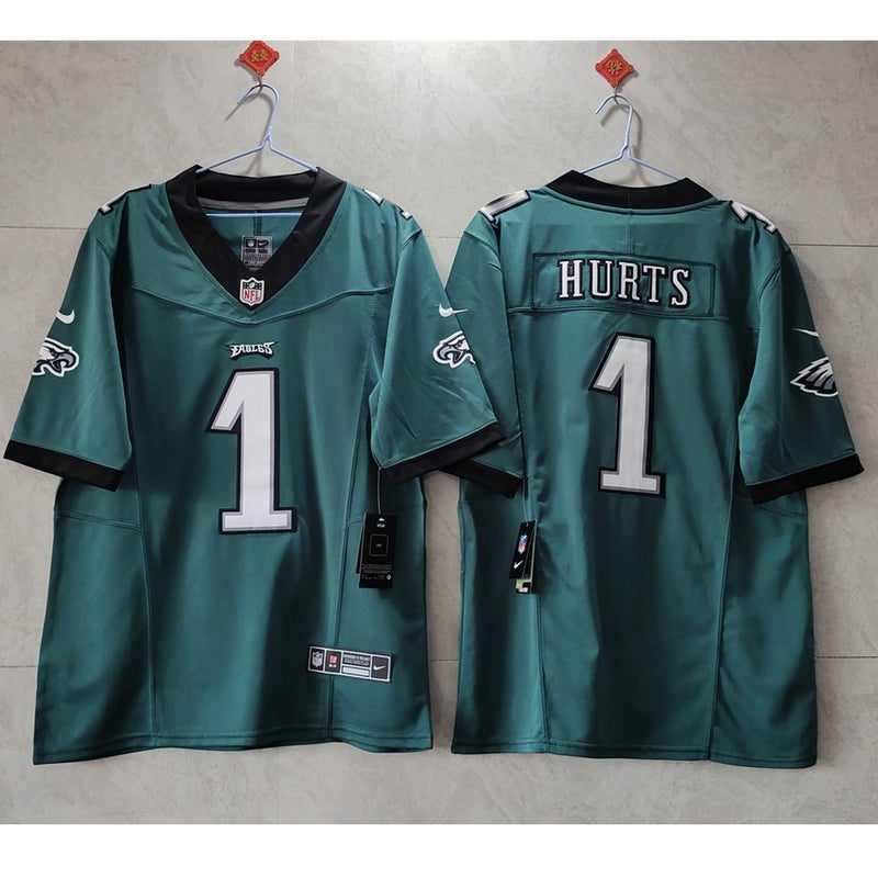 Jalen Hurts Jersey Stitched Women Green Jersey, 2 Eagles Jersey