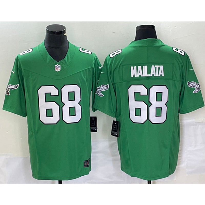 Nike Philadelphia Eagles 68 Jordan Mailata Team Color Green Elite Men Jersey