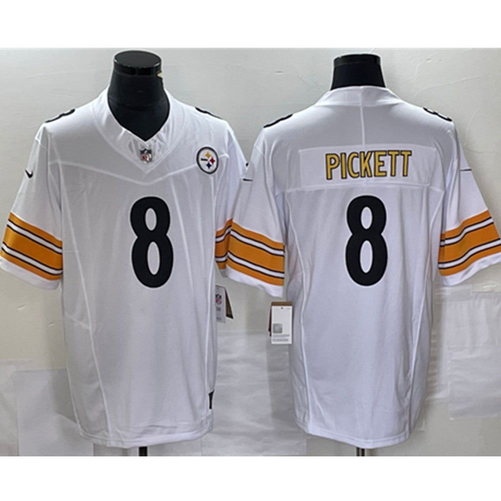 Steelers Kenny Pickett #8 Men's Nike Vapor F.U.S.E. Limited Away Jersey - M