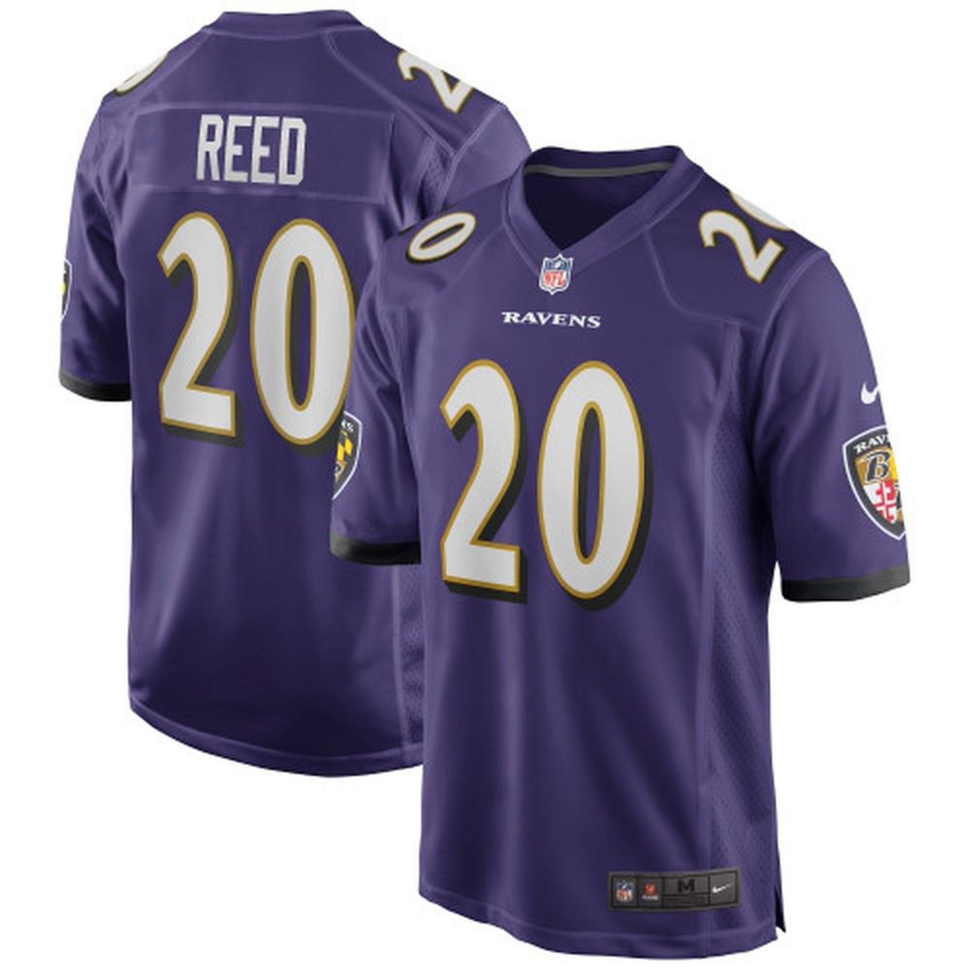 REEBOK AUTHENTIC NFL Jersey Baltimore Ravens Ed Reed White sz 58