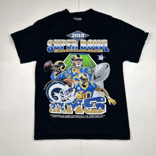 Chinatown Market LA Rams SuperBowl 53 Champions T-Shirt Black Sz M