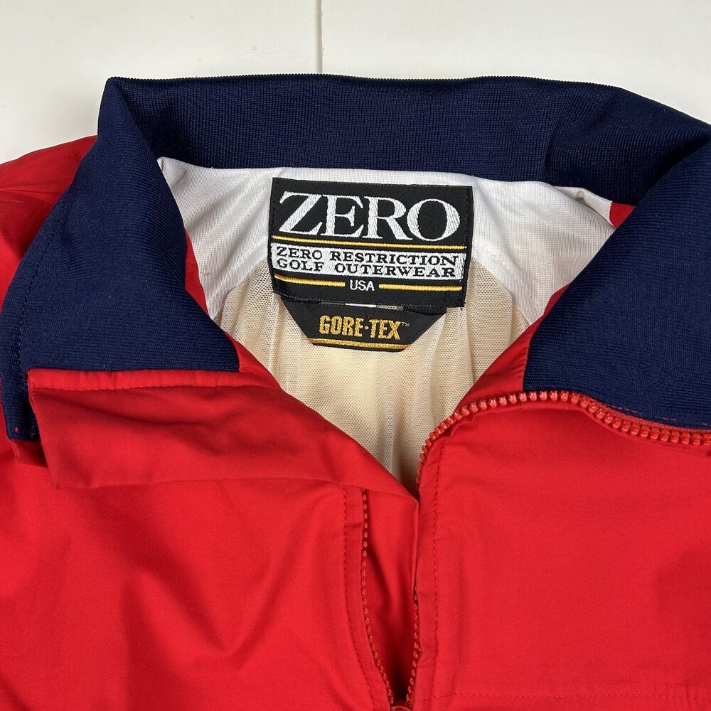 Vintage Zero Restriction Golf Outerwear Gore-Tex Nylon 