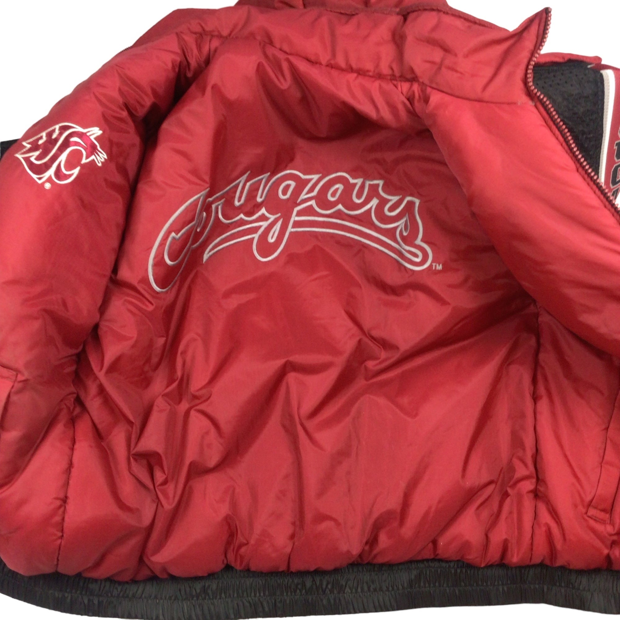 VTG Pro Player LOUISVILLE CARDINALS reversible PUFFER JACKET Youth L