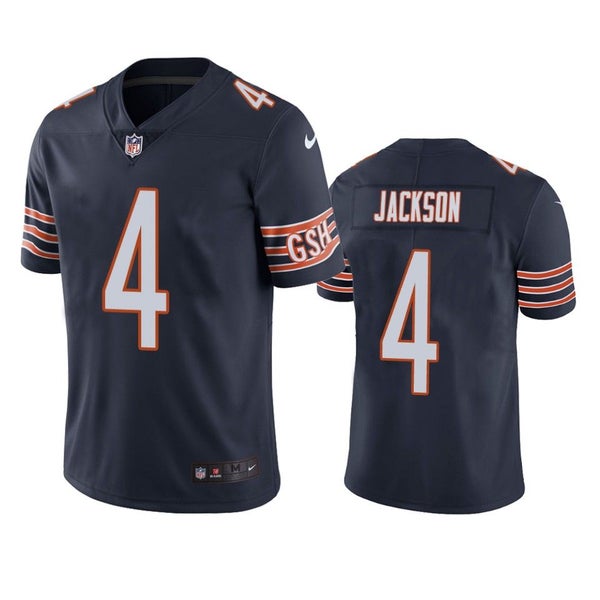 Men's Chicago Bears Justin Fields Nike Navy Game Jersey