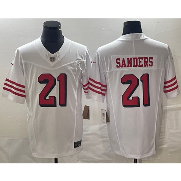 San Francisco 49ers Deion Sanders White Vapor F.U.S.E. Limited Jersey