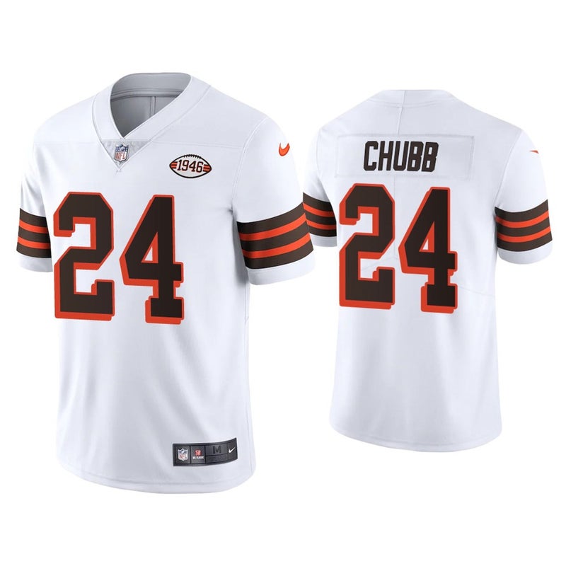 Men's Nike Nick Chubb Brown Cleveland Browns Vapor Limited Jersey