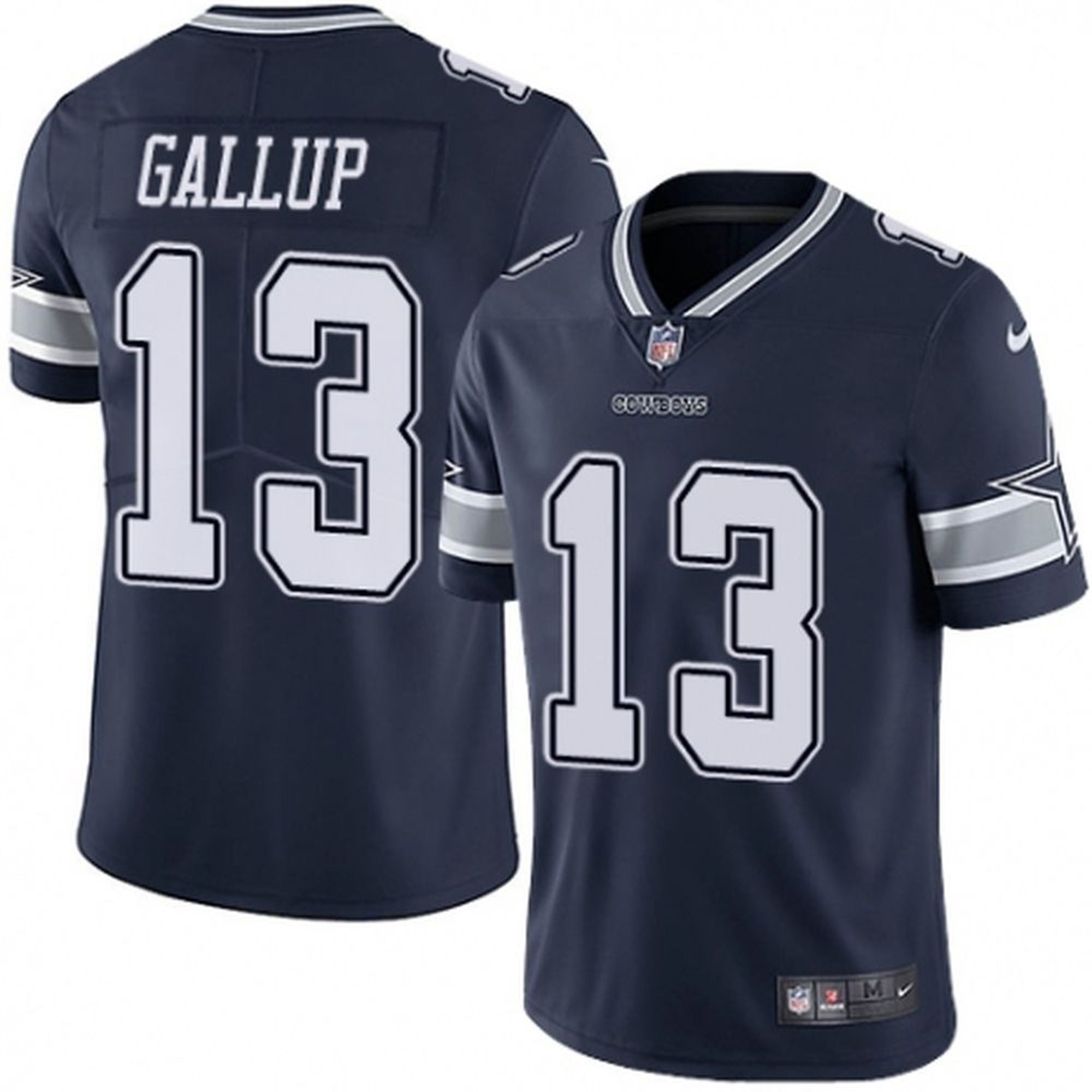 Nike Men's Dallas Cowboys Michael Gallup #13 Navy Game Jersey