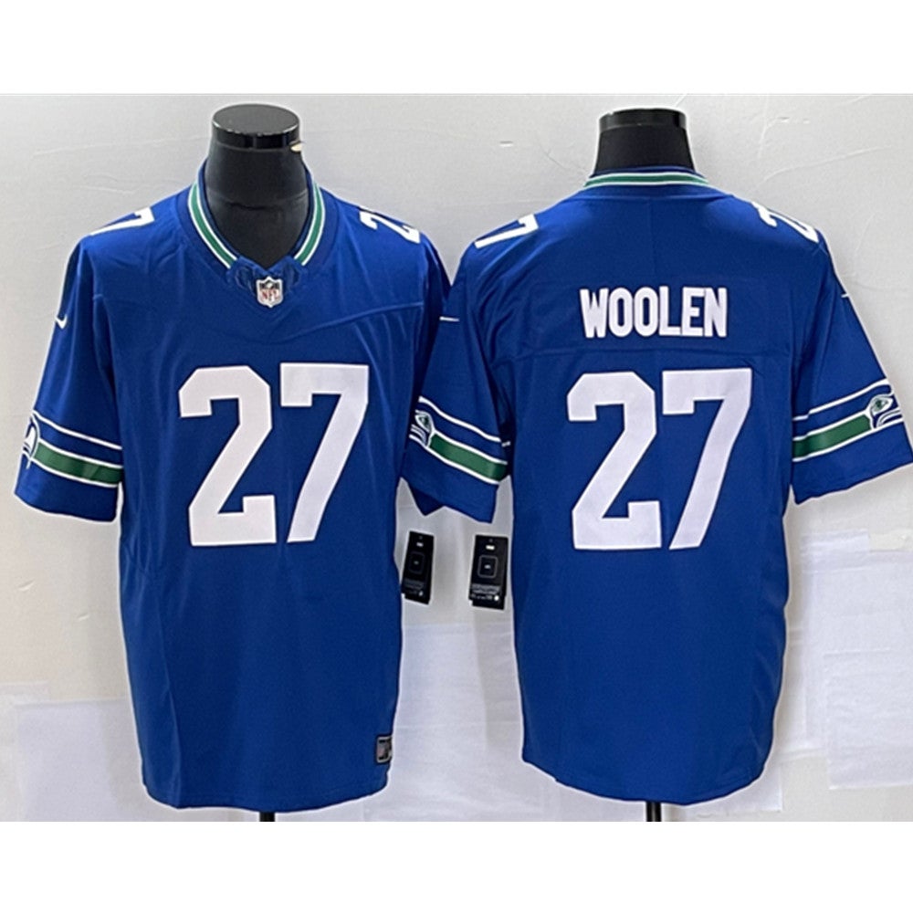 Men's Seatle Seahawks Largent Throwback Baseball Jersey - All