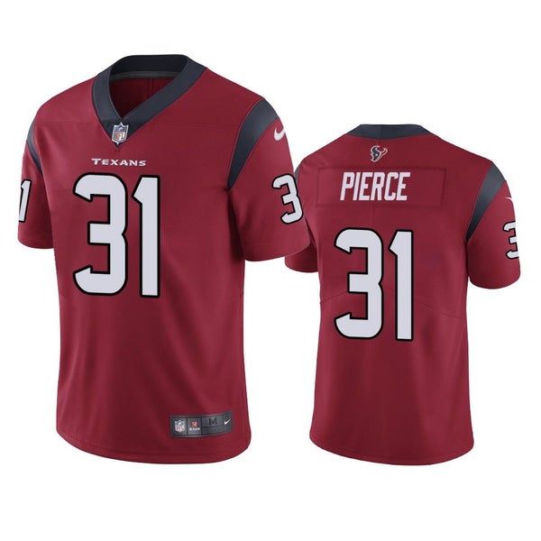 Men's Nike Dameon Pierce White Houston Texans Game Player Jersey