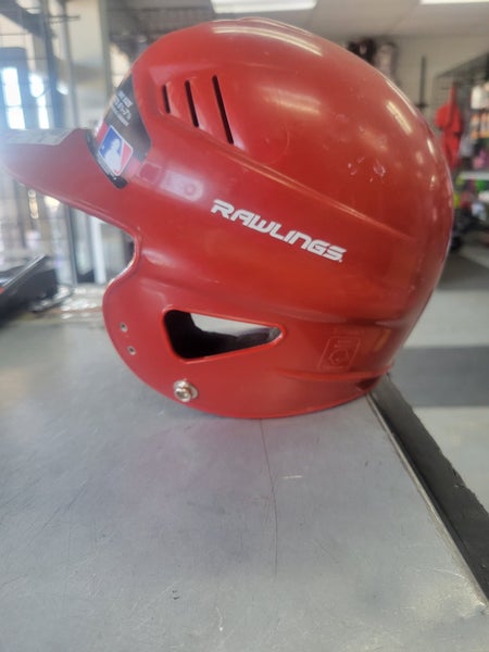 Used Rawlings BATTING HELMET RED SM Baseball and Softball Helmets