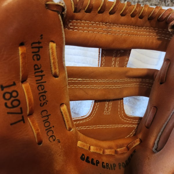 Gant De Baseball MAG Pee Wee PW-997 – Cuir Marron, Taille Enfant, état Correct