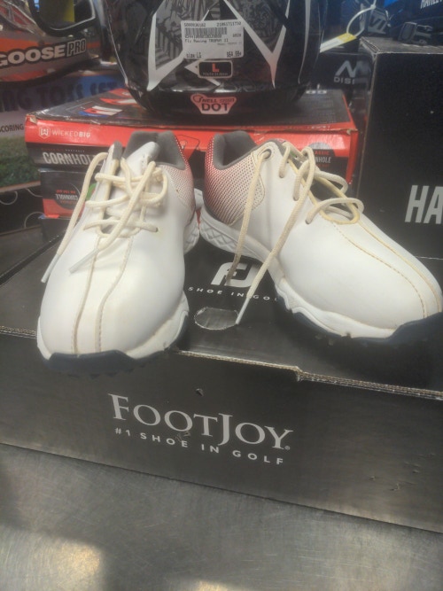 Footjoy Used White Kid's Golf Shoes