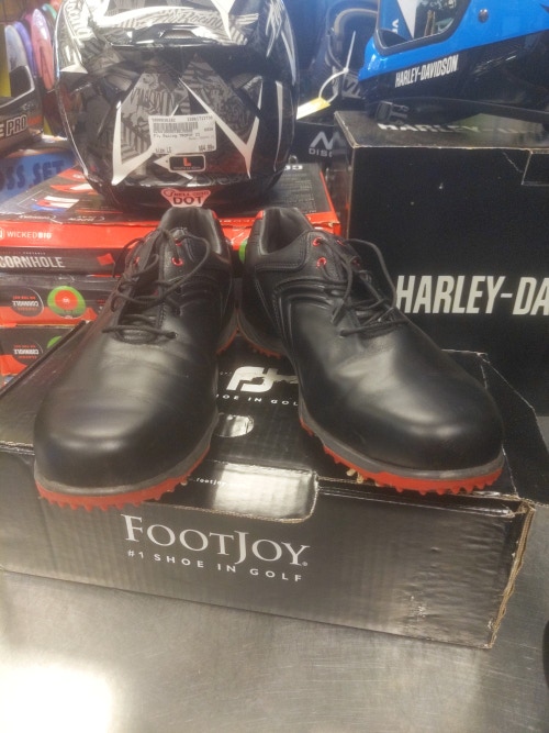 Footjoy Used Size 9.5 (Women's 10.5) Black Men's Golf Shoes