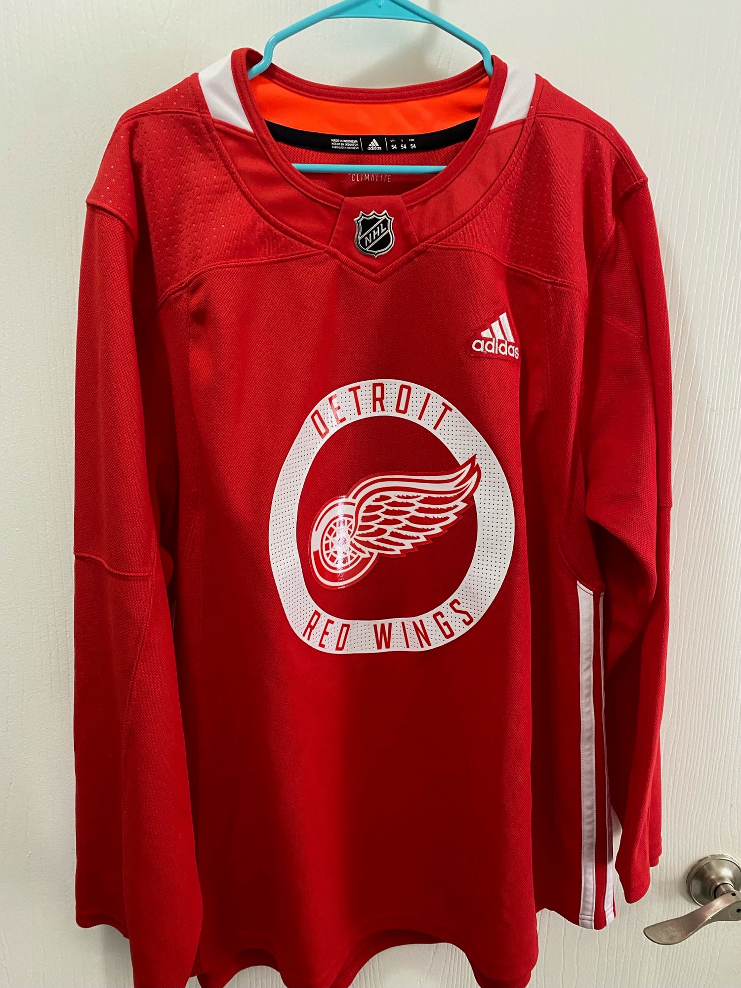 Knight's Apparel Red & Gray Detroit Red Wings Athletic Shirt Size L NHL  Hockey