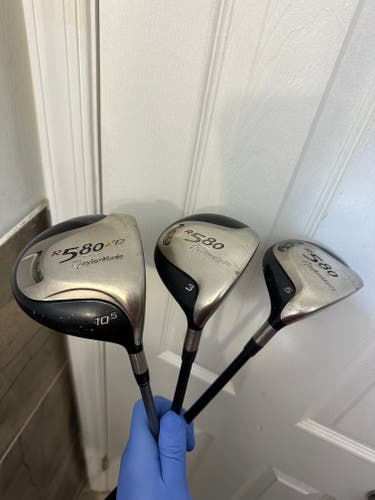 TaylorMade R5 Driver 10.5 &3&5 woods Stiff Flex Right Handed