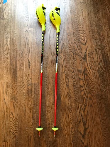 Used 44in (110cm) Leki World Cup Lite SL Ski Poles