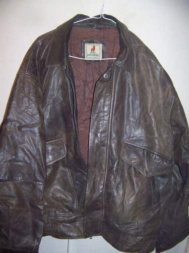Vintage Ruggadier Leather Flight Jacket, Men's XLarge