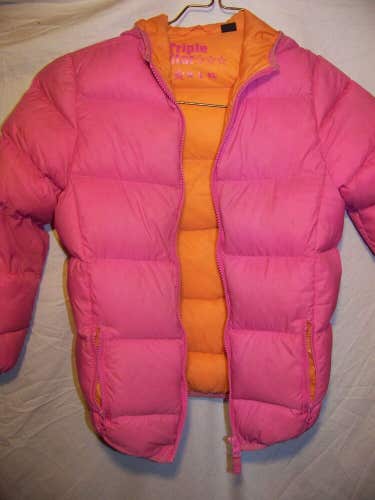 Triple Star Lightweight Down Insulated Puffy Jacket, Girls Small