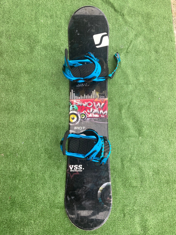 Used Snow Jam Riot 139cm Snowboard w/Ride LX bindings