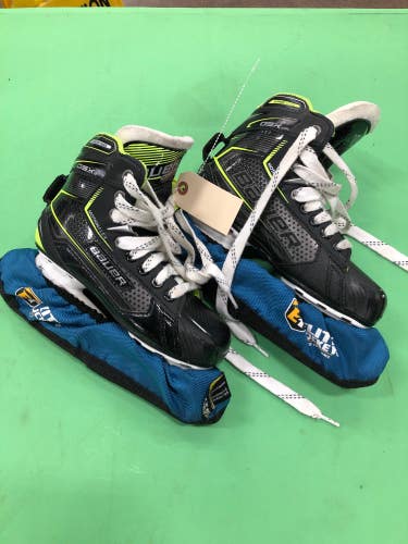 Used Junior Bauer GSX Hockey Goalie Skates D&R (Regular) 3.0