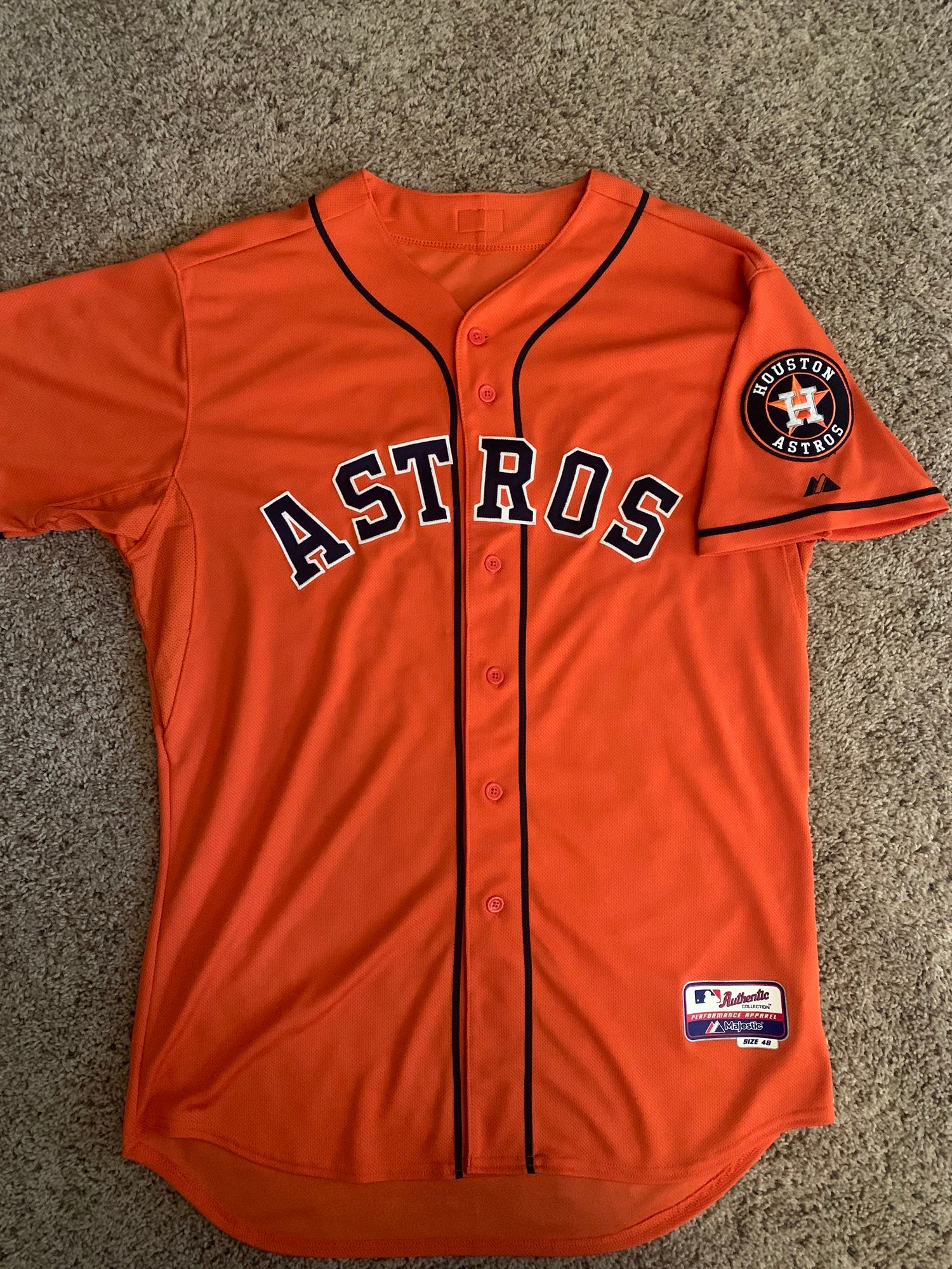 Houston Astros Orange Authentic Jersey