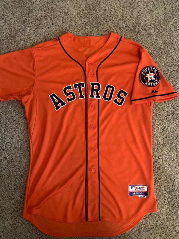 Houston Astros #1 Carlos Correa 2017 World Series Champions Flex Base MLB  Jersey Size 40