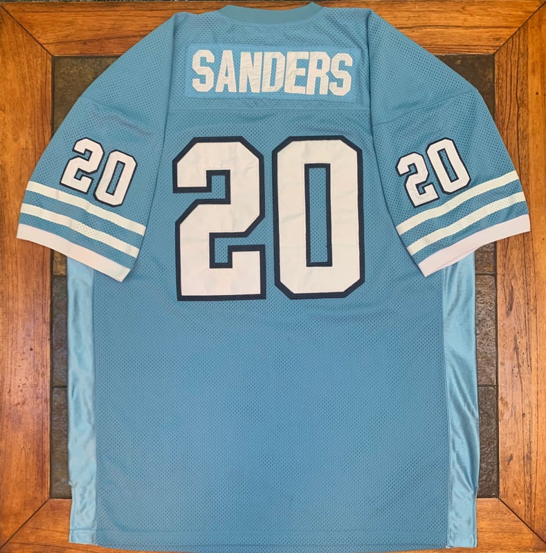 Barry Sanders Detroit Lions Mitchell & Ness NFL 1996 Blue Throwback Je