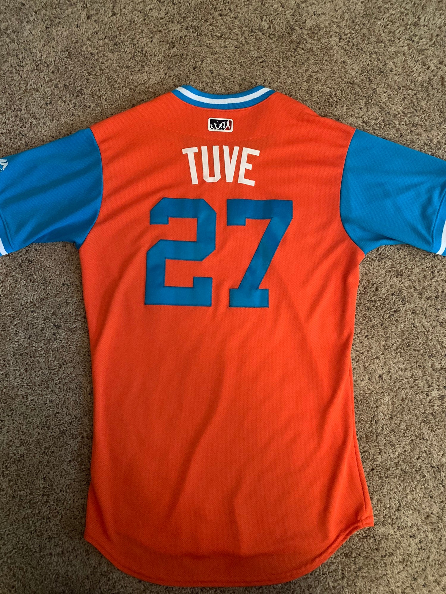 Men's Jose Altuve Houston Astros Authentic Orange Tuve 2017 Players  Weekend Jersey