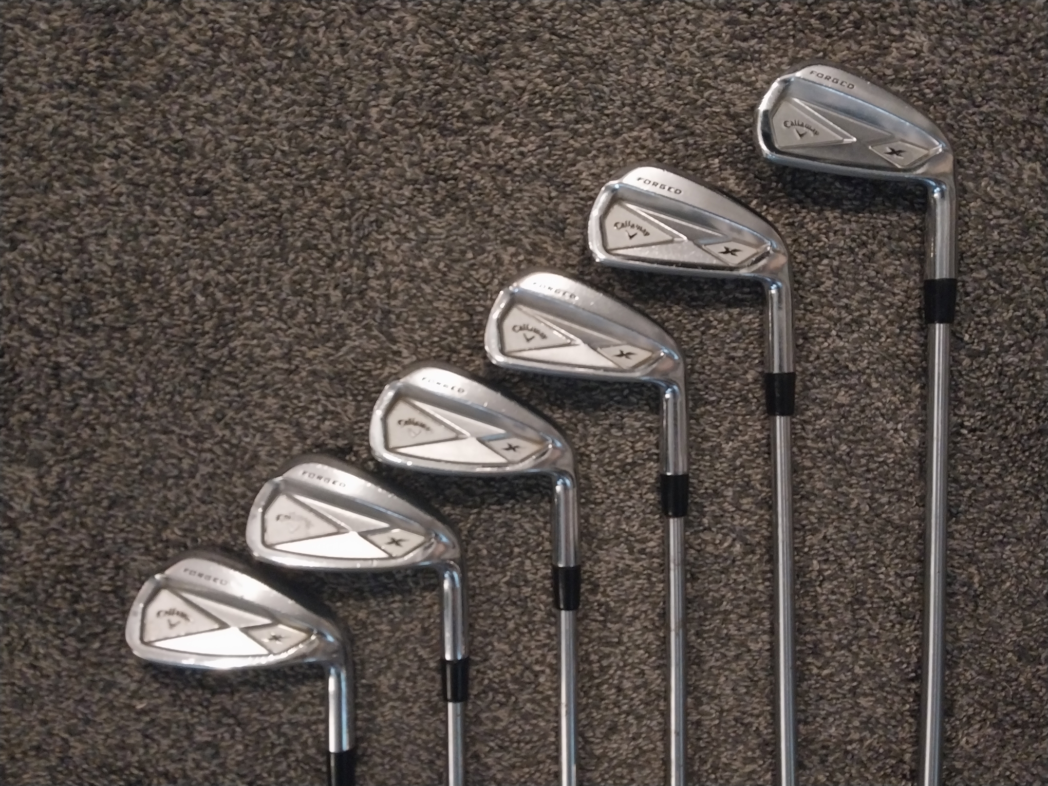 Used Callaway Right Handed X Forged Iron Set Graphite Shaft