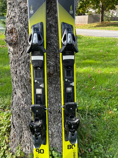 Used Elan 168 cm All Mountain Amphibio 84 TI Skis With Bindings