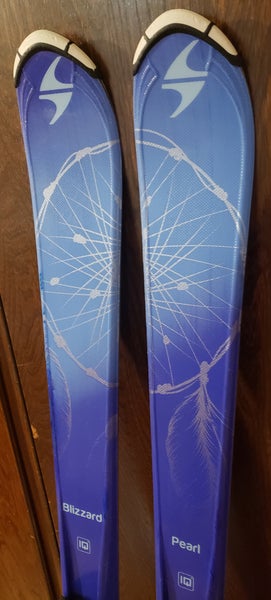 140cm GIRLS JR. SKIS Blizzard Pearl w/IQ BLIZZARD/MARKER Easy Track Bindings 7.0 *USED* CLEAN