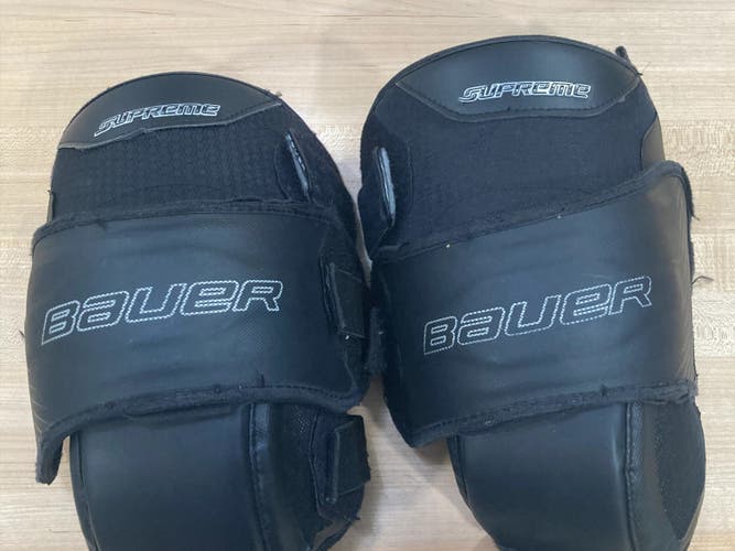 Used Bauer Supreme senior goalie knee pads
