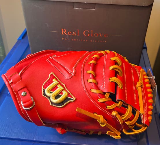 Wilson Staff JAPANESE STYLE Catchers Mitt: NEW WITH TAGS Baseball Glove w/BAG: US SELLER