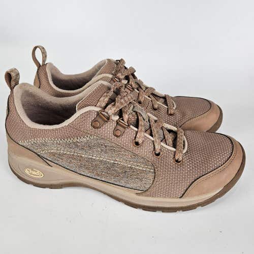 Chaco Kanarra Womens Shoes Lace up Brown Hiking Trail Athletic Sneaker Size: 8.5