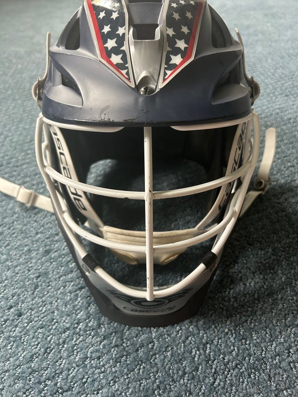 Cascade M11 Pro Box Lacrosse Helmet Small W/ Gait G7 Junior Cage