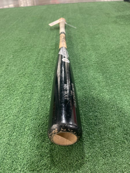 What Pros Wear: Mike Trout's Old Hickory MT27 Bat - What Pros Wear