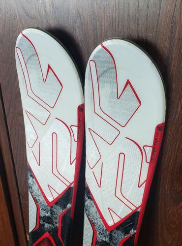 136cm SKIS K2 AMP Strike with SALOMON L7 (EASY TO ADJUST) BINDINGS *USED* CLEAN