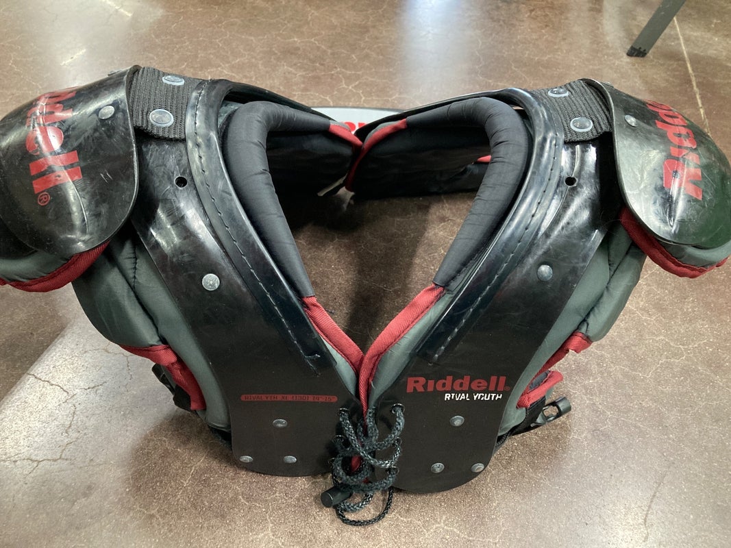 Used Extra Large Riddell Rival Youth Shoulder Pads