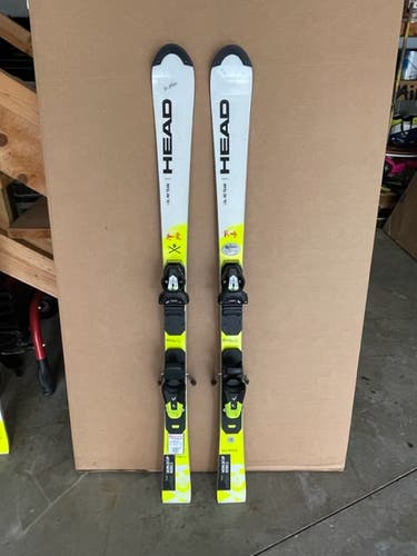 Used Unisex 2021 HEAD 132 cm Racing World Cup Rebels i.SL RD Skis With Bindings