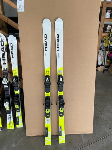 Used Unisex 2020 HEAD 152 cm Racing World Cup Rebels i.GS RD Skis With Bindings