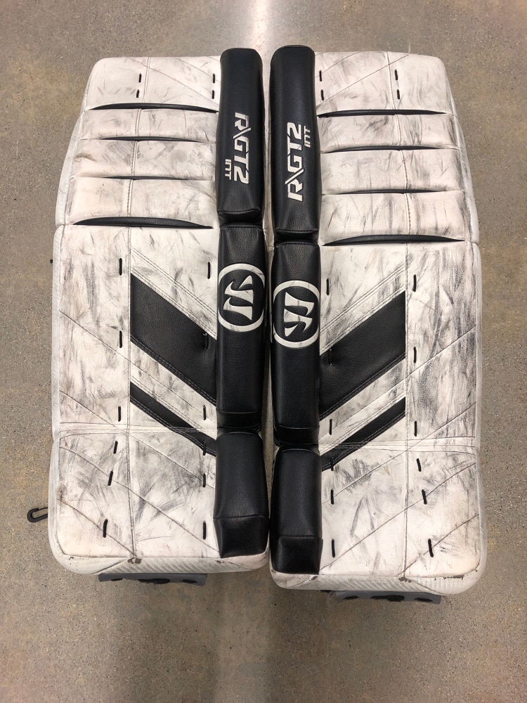 Used Intermediate Warrior Ritual GT2 Hockey Goalie Leg Pads (30" + 1")