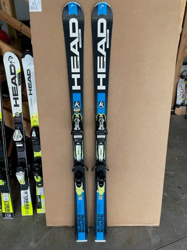 Used Unisex HEAD 163 cm All Mountain Supershape Skis With Bindings