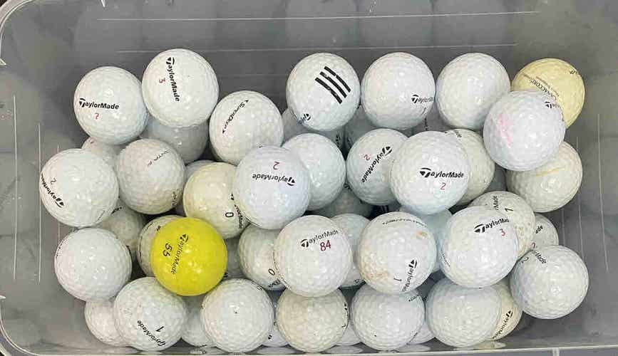 50 Taylormade Assorted Golf Balls - Fair to Good Condition