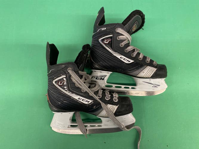 Used Junior CCM U+ 04 Hockey Skates (Regular) - Size: 1.0