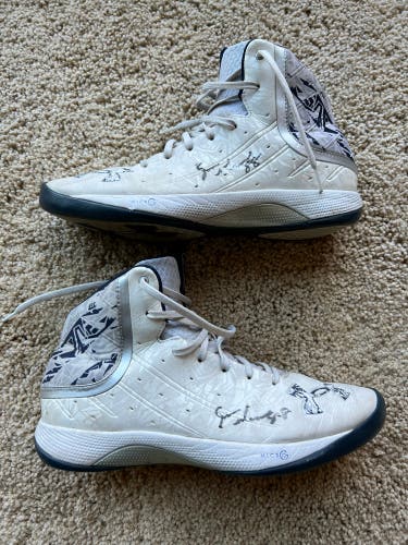 Johnny Powless Signed Game Worn UA Turf shoes