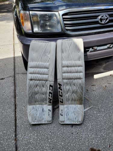 Used 35" CCM Extreme flex 4.9 Goalie Leg Pads