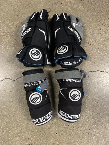 Used Maverik Charger Lacrosse Gloves 12"