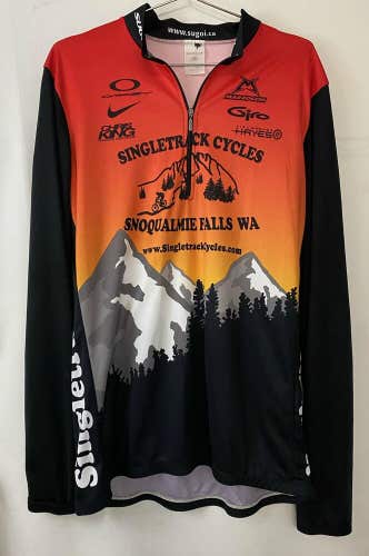 SUGOI Snoqualmie Falls Singletrack Cycles Long Sleeve Cycling Jersey XL