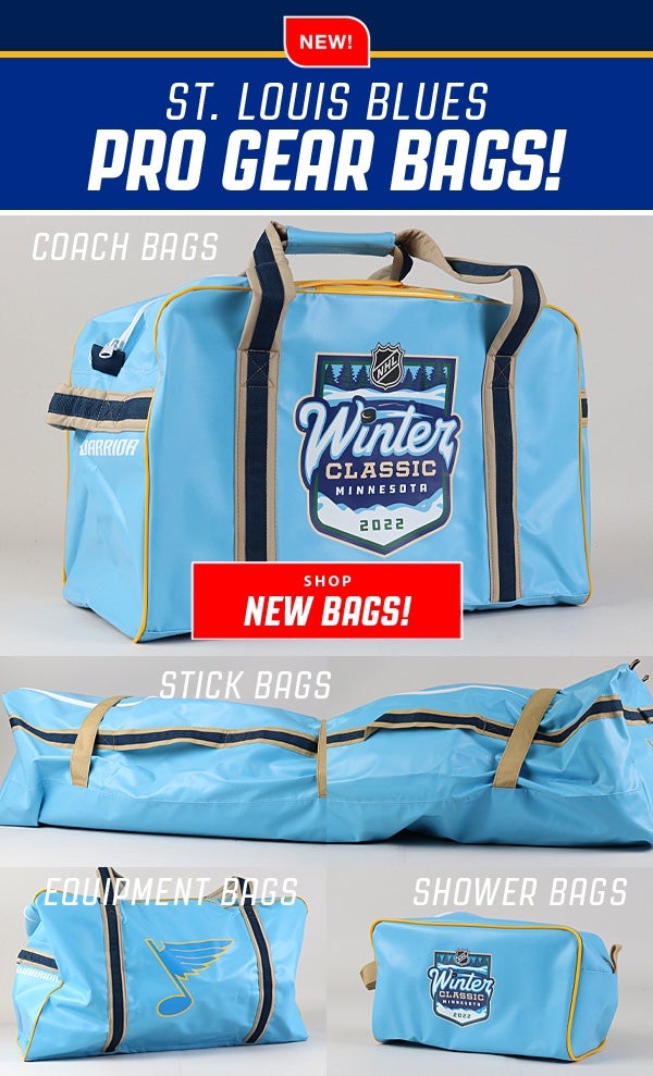 St. Louis Blues Pro Stock Winter Classic Powder Blue Coaches Equipment Bag